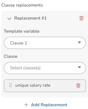 Clause variable