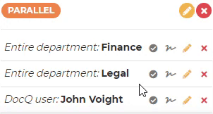Requiring signature on approval